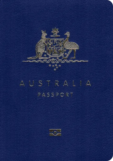 Australia passport cover