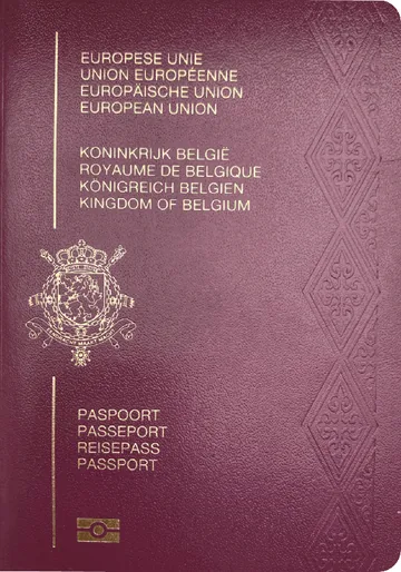 Belgium passport cover