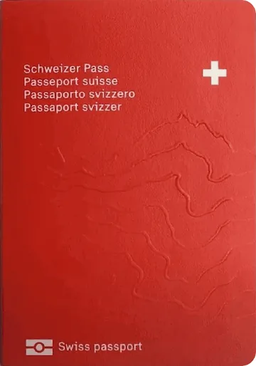 Switzerland passport cover