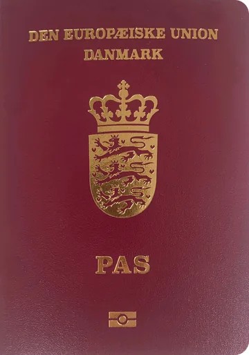 Denmark passport cover