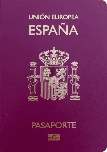 Spain passport cover