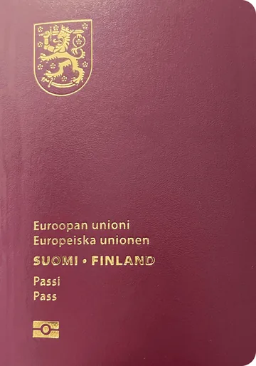Finland passport cover
