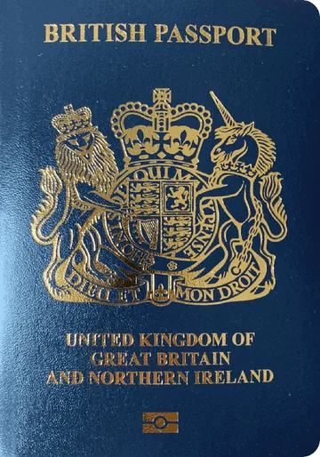United Kingdom passport cover