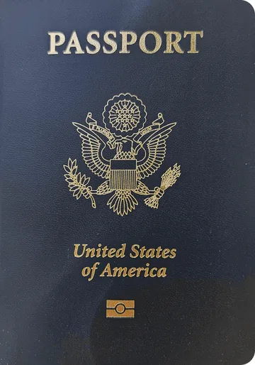 United States passport cover